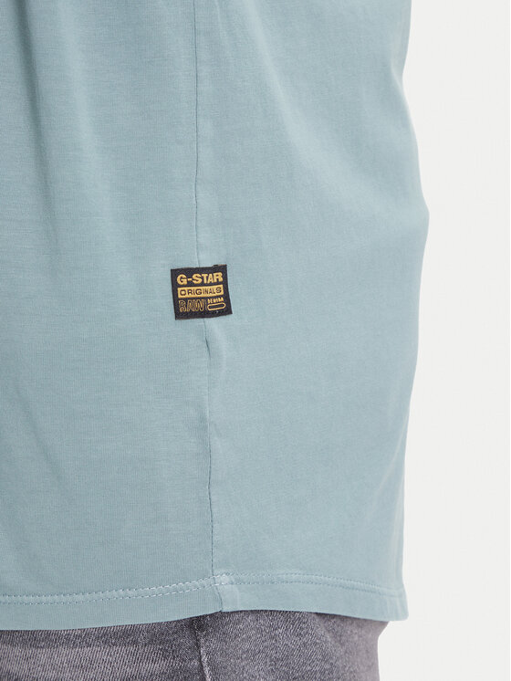 G-Star Raw G-Star Raw T-Shirt Lash D16396-2653 Niebieski Regular Fit