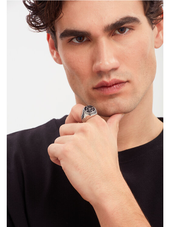 Breil Breil Anello EMBLEMS Nero