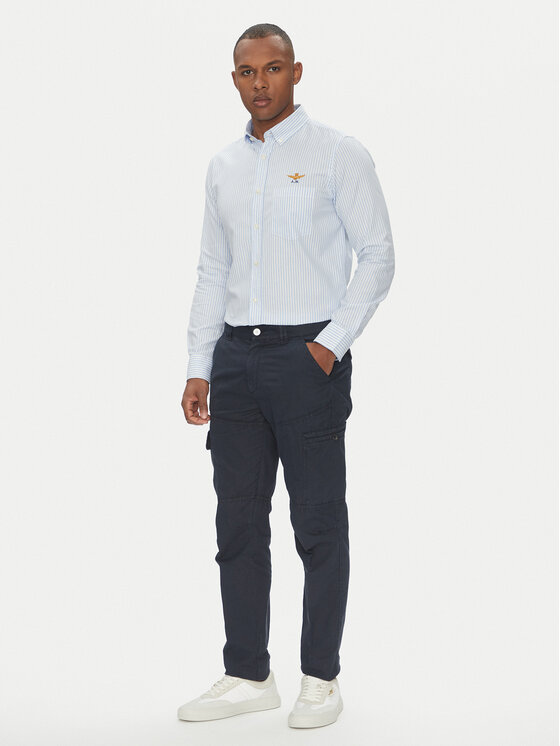 Aeronautica Militare Aeronautica Militare Särk 251CA1277CT3532 Valge Regular Fit