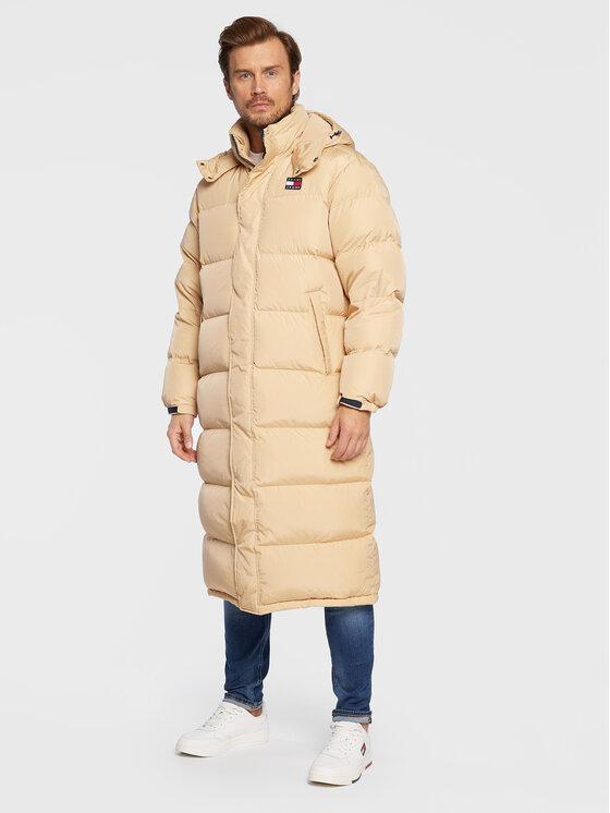 Tommy Jeans Tommy Jeans Vatovaná bunda Alaska DM0DM14397 Béžová Loose Fit