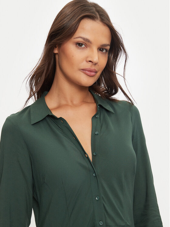 YAS YAS Haljina košulja Savanna 26022663 Zelena Loose Fit