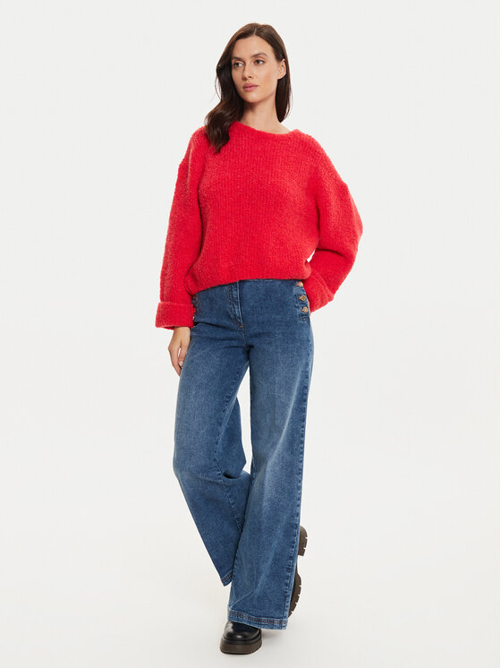 American Vintage Pull ZOL18AH24 Rouge Loose Fit Modivo