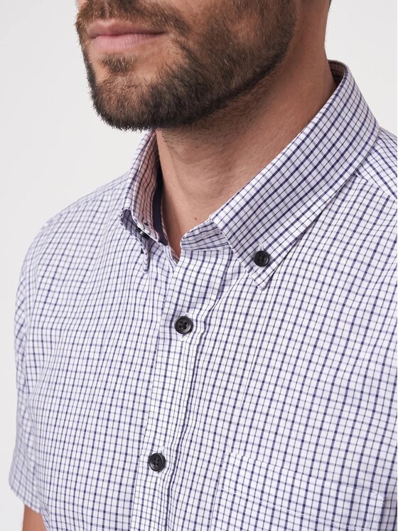 Willsoor Willsoor Koszula 20954sl Biały Slim Fit