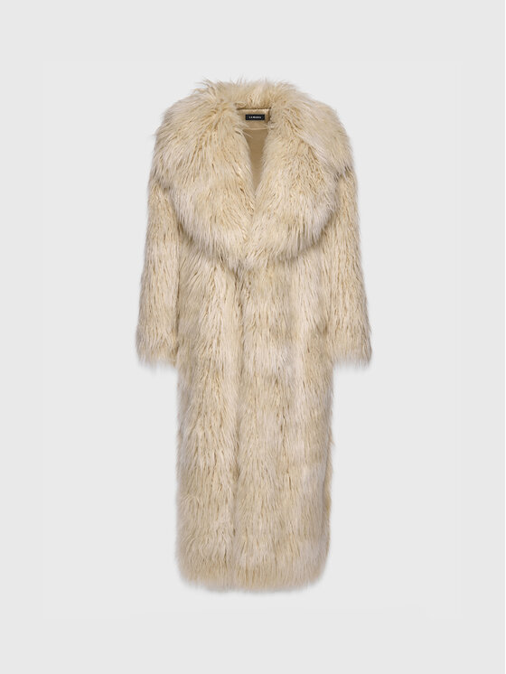 La Mania La Mania Cappotto CRYSTAL Beige Classic Fit