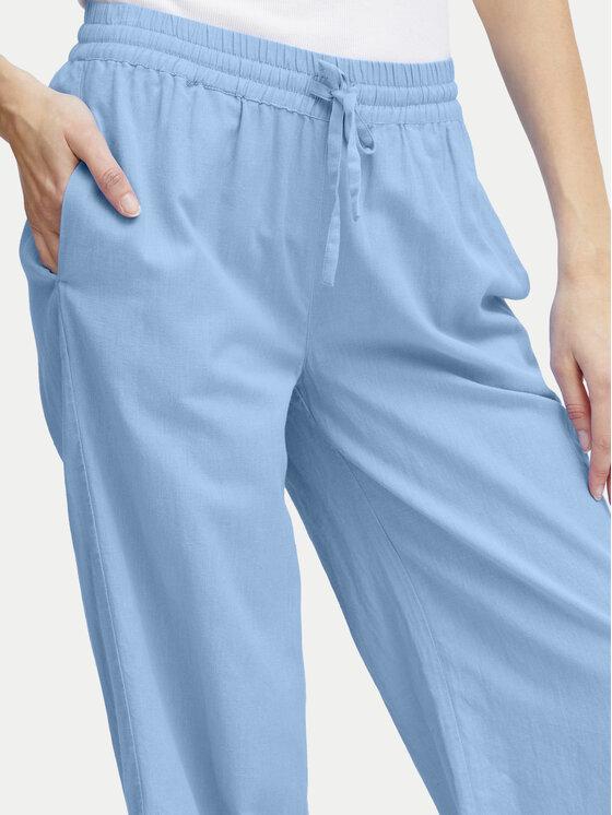 Fransa Fransa Hlače 20614576 Plava Relaxed Fit