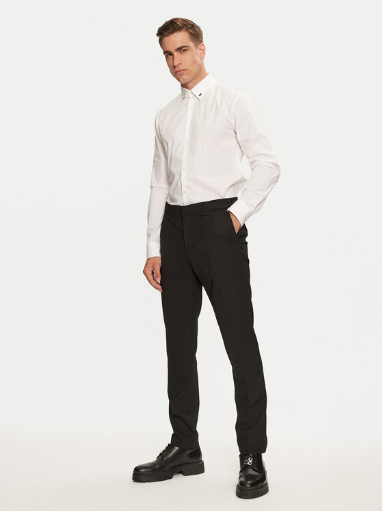 HUGO Hugo Hemd Ermo 50528474 Weiß Slim Fit