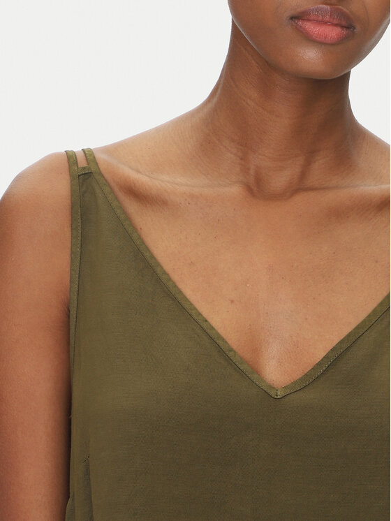 ViCOLO ViCOLO Лятна рокля TD0758 Каки Regular Fit