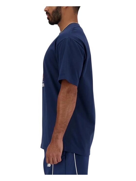 New Balance New Balance T-shirt mt41598-blu Blu Regular Fit