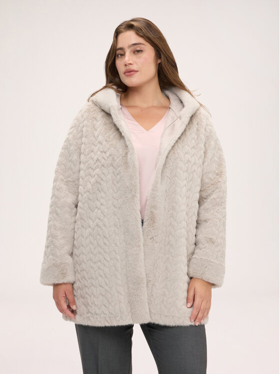 Fiorella Rubino Fiorella Rubino Płaszcz zimowy F062T001614N013 Szary Regular Fit