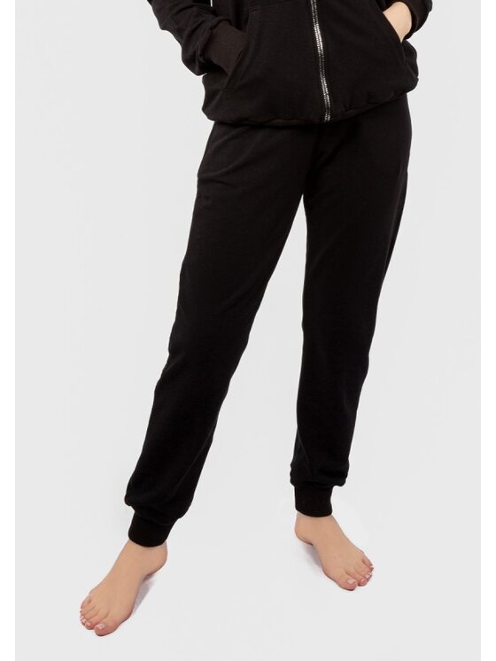 DKaren Sport Damskie Spodnie materiałowe, rozmiar XL, Czarne, DK-K-B4