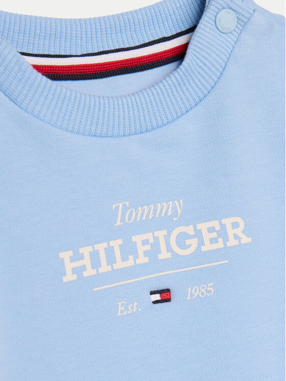 Tommy Hilfiger Tommy Hilfiger Jogginganzug Monotype Logo KN0KN01978 Himmelblau Regular Fit
