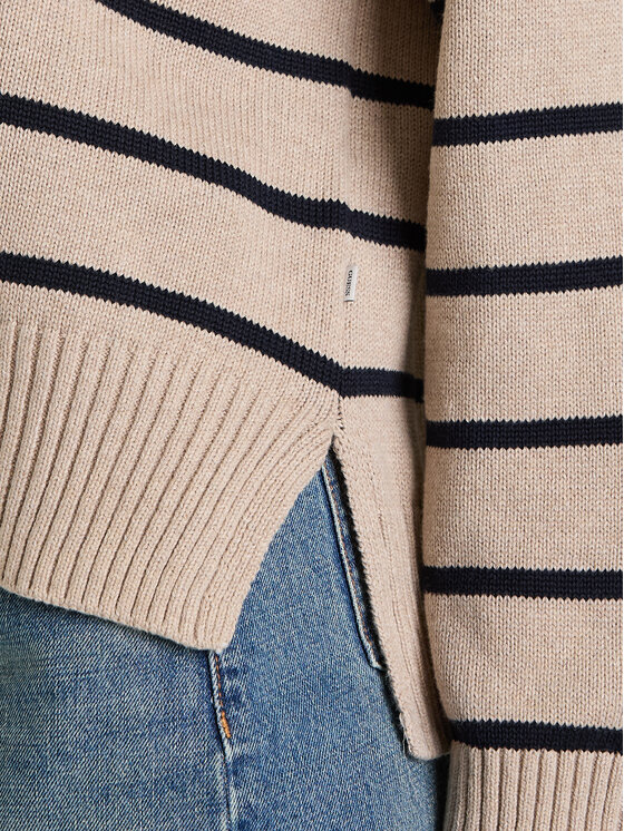 Guess Jeans Guess Jeans Pulover W5BR03 Z3HM1 Bej Relaxed Fit