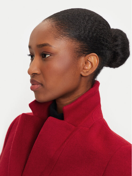 United Colors Of Benetton United Colors Of Benetton Wollmantel 2U62DN062 Rot Regular Fit