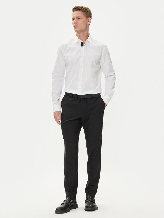 HUGO HUGO Krekls Elisha02 50544910 Balts Extra Slim Fit