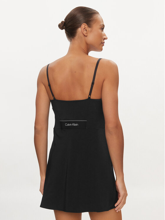 Calvin Klein Performance Calvin Klein Performance Ежедневна рокля 00GWS4D909 Черен Slim Fit