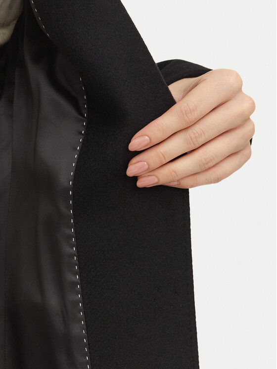 HUGO HUGO Wollmantel Mistro 50569566 Schwarz Regular Fit