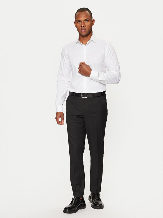 Calvin Klein Calvin Klein Koszula K10K113863 Biały Slim Fit