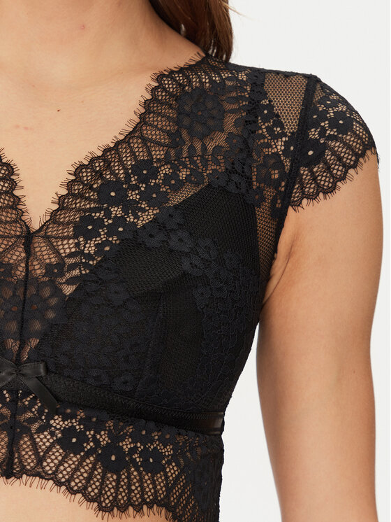 Hunkemöller Hunkemöller Reggiseno Bralette Daphne 300218 Nero