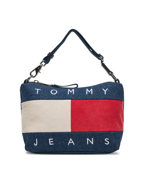 Tommy Jeans Tommy Jeans Geantă Tjw Archive Denim Shoulder Bag AW0AW18213 Albastru