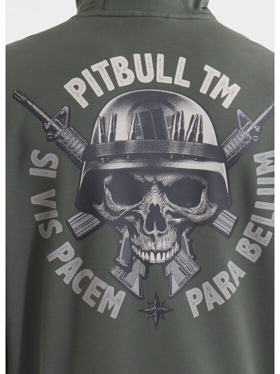 PITBULL PITBULL Bluza PARA BELLUM Zielony Regular Fit