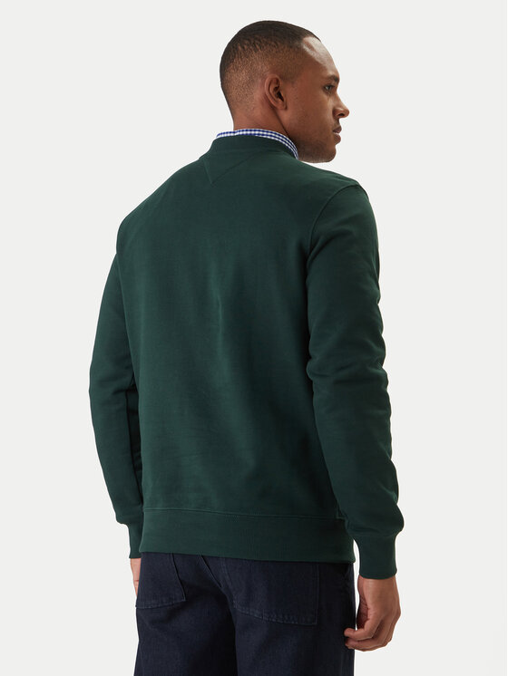 Tommy Hilfiger Tommy Hilfiger Bluză Essential MW0MW37237 Verde Regular Fit