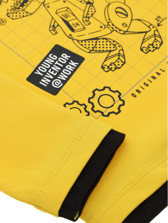 Original Marines Original Marines Majica DCA0705NM Žuta Regular Fit