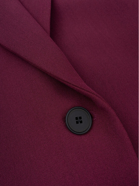 KMX KMX Marynarka 108550004 Bordowy Fitted Fit
