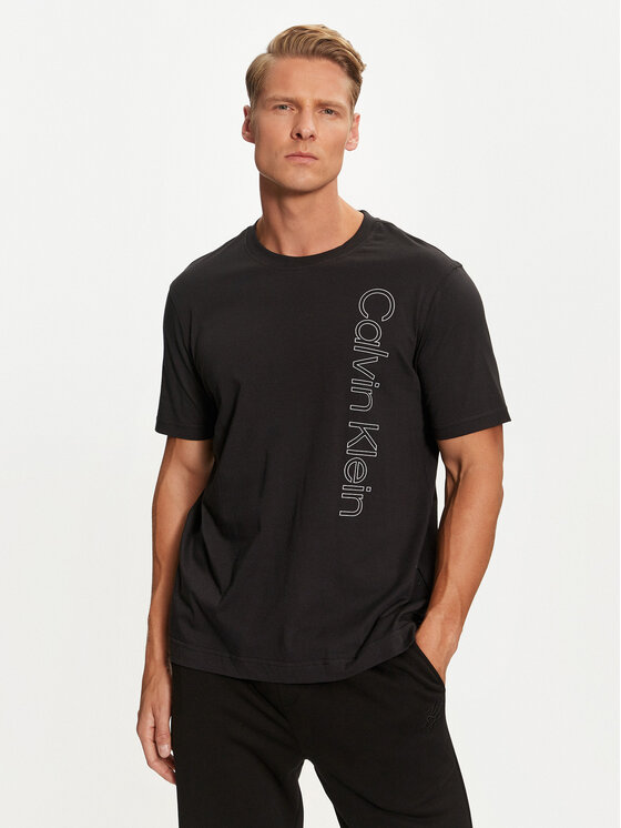 Calvin Klein Performance T-krekls 00GMF4K113 Melns Regular Fit