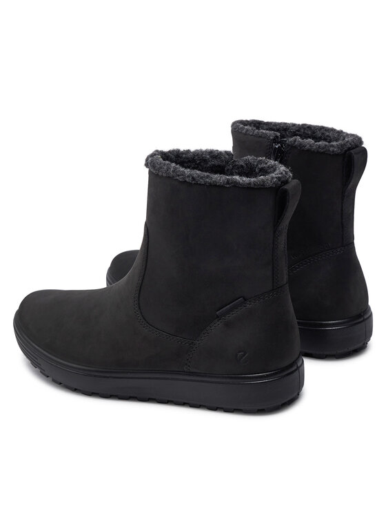 ECCO ECCO Polokozačky Soft 7 Tred W 45075302001 Černá