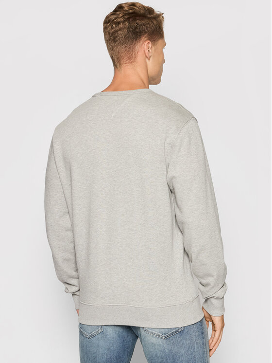 Tommy Jeans Felpa Essential DM0DM10910 Grigio Regular Fit • Modivo.it