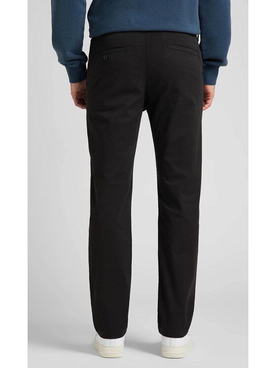 Lee Lee Chinosy Regular Chino Czarny Chino Fit