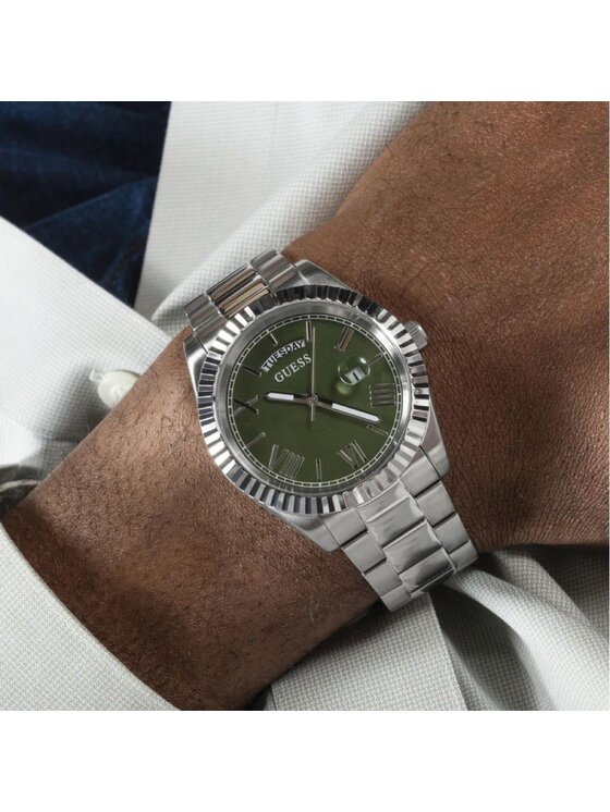 Guess Guess Zegarek GW0265G10 Srebrny