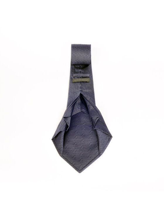 ELSNER ELSNER Γραβάτα SEVEN FOLD Z DEKORACYJNYM PRZESZYCIEM Z JEDWABNEGO ŻAKARDU A5879 Μπλε