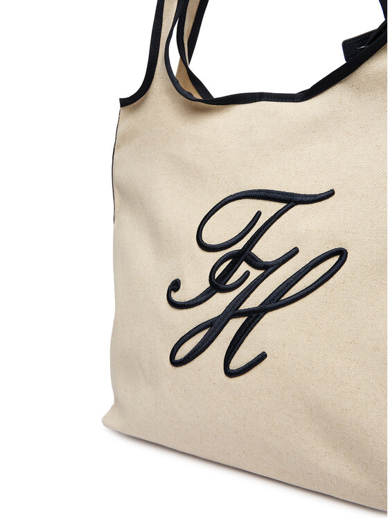 Tommy Hilfiger Tommy Hilfiger Torbica Th Summer Tote Canvas AW0AW18398 Bijela