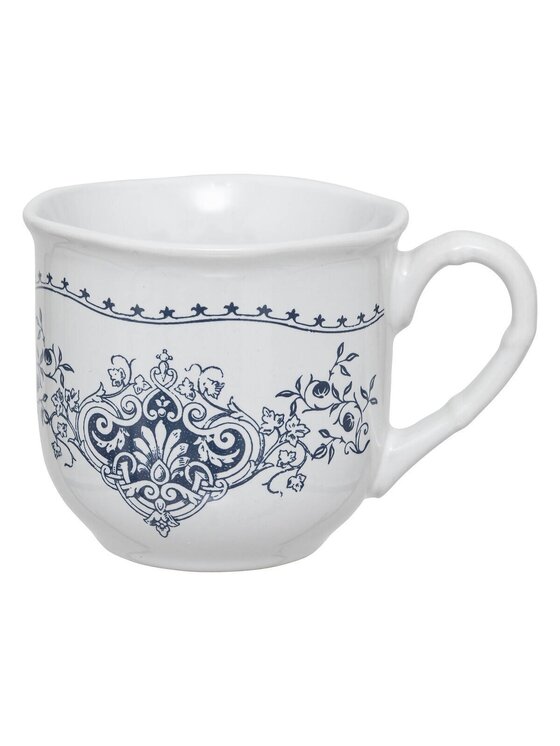 MIAhome MIAhome Filiżanka ze spodkiem ceramiczna 2 szt. Idyllic 180 ml Biały