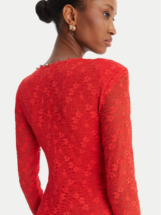 Bardot Bardot Коктейльна сукня Zenia 60239DB Червоний Slim Fit