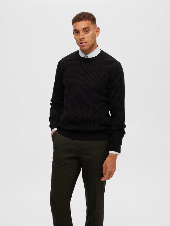 Selected Homme Selected Homme Džemper 16090606 Crna Regular Fit