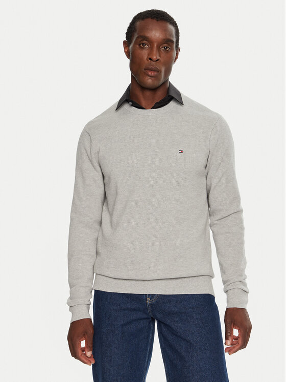 Tommy Hilfiger Tommy Hilfiger Svetr MW0MW36347 Šedá Regular Fit