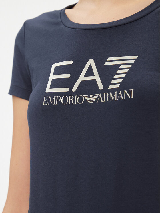 EA7 Emporio Armani EA7 Emporio Armani Tričko 8NTT66 TJFKZ 0555 Tmavomodrá Slim Fit