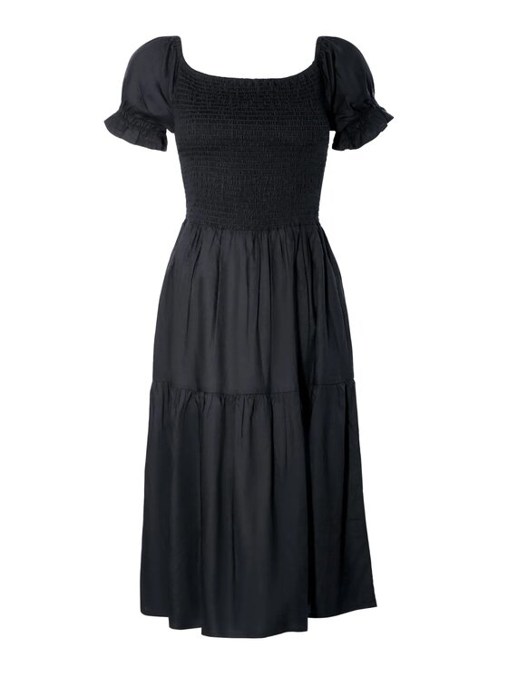 Feba Feba Sukienka letnia F170A Czarny Relaxed Fit