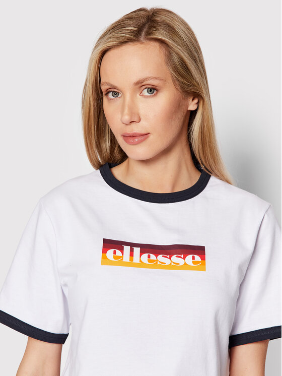 Ellesse Ellesse T-Shirt Filide SGI11072 Biały Cropped Fit