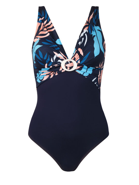 Miss Lou Miss Lou Costume da bagno ML025 Blu scuro
