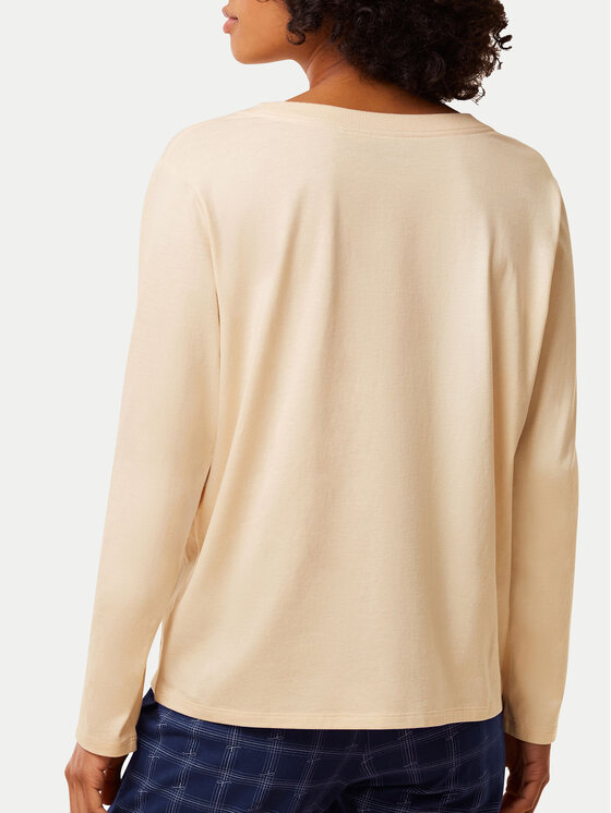 Triumph Triumph Cămașă pijama 10221070 Bej Regular Fit