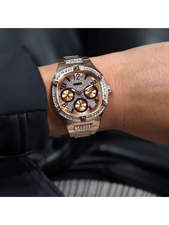 Guess Guess Zegarek GW0558L3 Różowe złoto