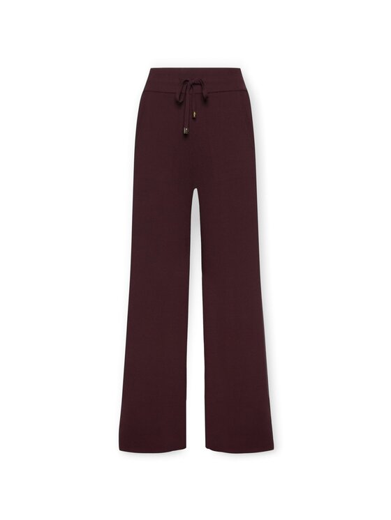 Elena Mirò Elena Mirò Pantaloni di tessuto P6041000004N039 Bordeaux Flare Fit