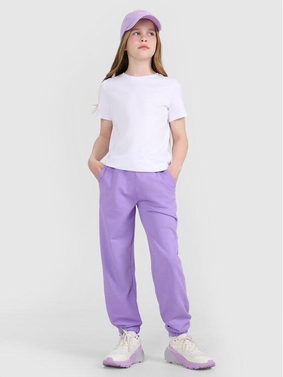 4F 4F T-Shirt BASIC+ Biały Regular Fit
