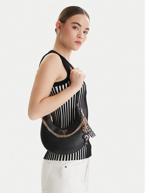 Guess Guess Дамска чанта Davina HWBG98 99180 Черен