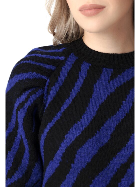 LAURELLA LAURELLA Sweter Laurella 6TU070852 Granatowy Regular Fit