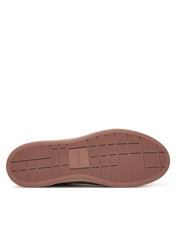Calvin Klein Calvin Klein Sneakersy Basket Cupsole Laceup Lth-Nu YM0YM01354 Hnedá