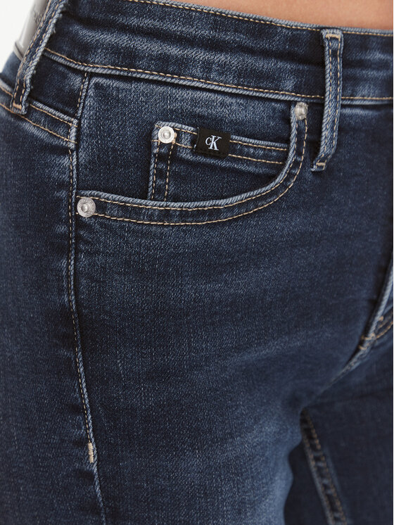 Calvin Klein Jeans Calvin Klein Jeans Jeans hlače J20J222445 Mornarsko modra Skinny Fit